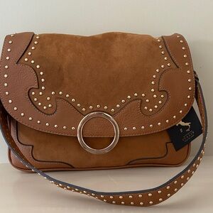 NWT Aldo Tan Studded Shoulder/Crossbody Bag